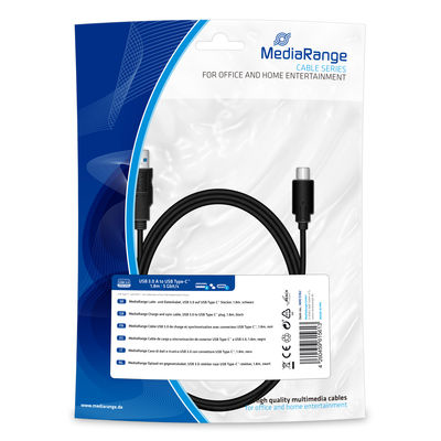 MediaRange MRCS182 USB cable 1.8 m USB 3.2 Gen 1 (3.1 Gen 1) USB A...