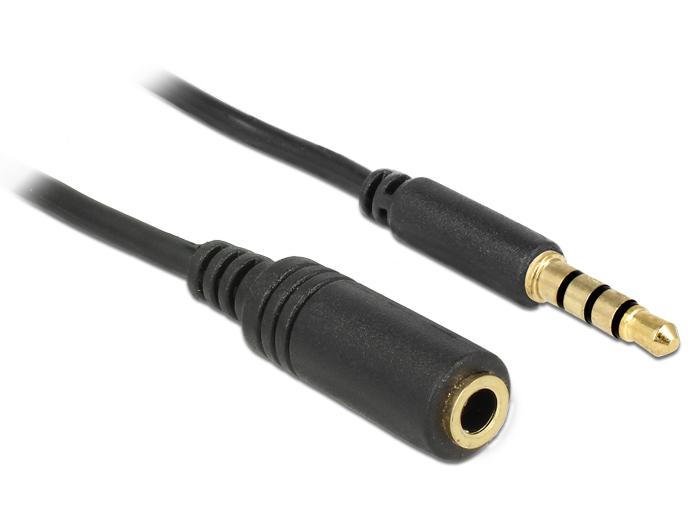 DeLOCK 84716 audio cable 0.5 m 3.5mm Black