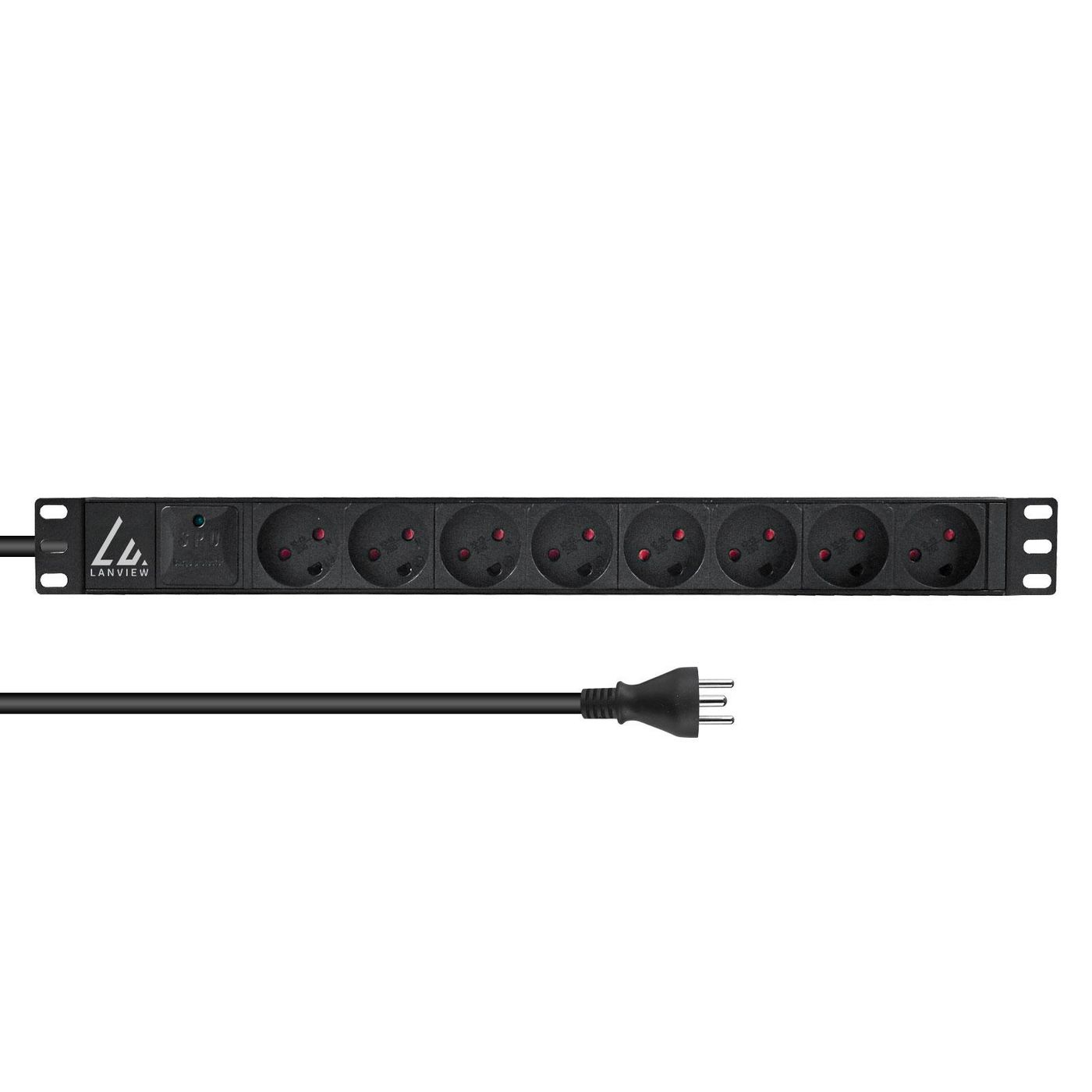 Lanview Lvr-2Mdk-Spd-Dk8 Power Distribution Unit (Pdu) 8 Ac Outlet(S)