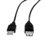 Rocstor Y10C118-B1 USB cable USB 2.0 120" (3.05 m) USB A Black