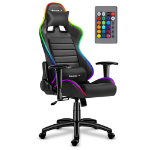 Huzaro Force 6.0 RGB LED Universal gaming chair Upholstered padded seat Black