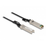 DeLOCK 84217 InfiniBand en Glasvezelkabel 1 m SFP+ Zwart, Zilver