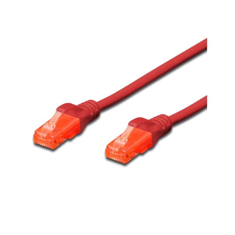 Image of FDL 5M CAT.6 UTP LSZH PATCH CABLE - RED