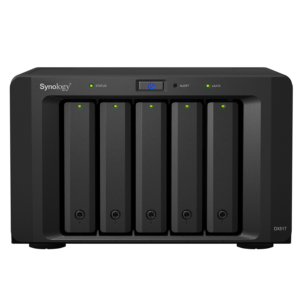 Image of Synology DX517 disk array 60 TB Desktop Black