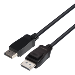 Deltaco DP8K-1020-LSZH DisplayPort cable 2 m Black