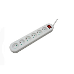 Microconnect GRU0063WDK power extension 3 m 6 AC outlet(s) White