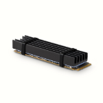 Axagon CLR-M2L10 computer cooling system M.2 NVMe SSD, Solid-state drive Heatsink/Radiatior Black 1 pc(s)