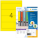 HERMA File labels A4 192x61 mm yellow paper matt opaque 400 pcs.