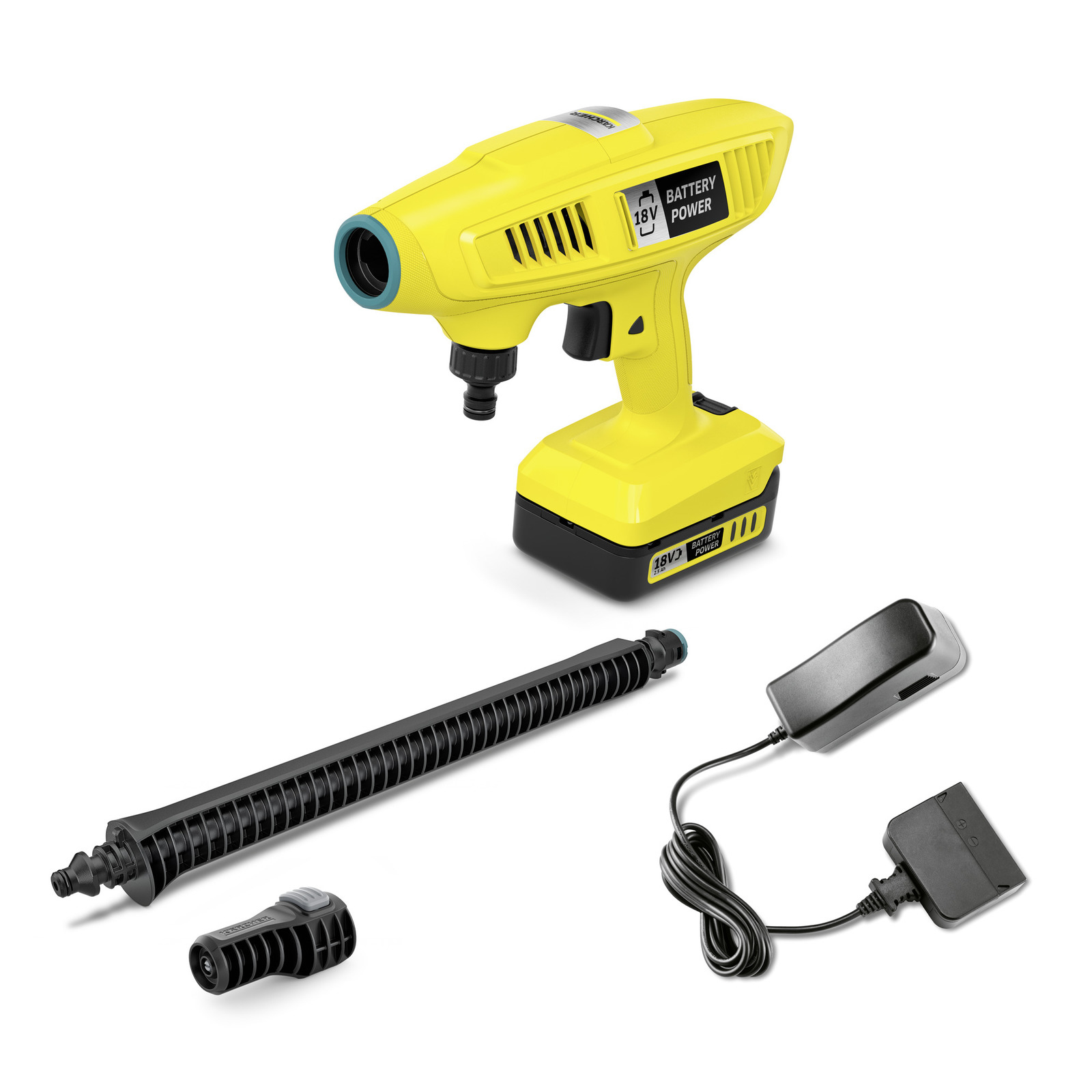 Image of Kärcher KHB 18-44 - Upright - Battery - Black - Yellow - 170 l/h...