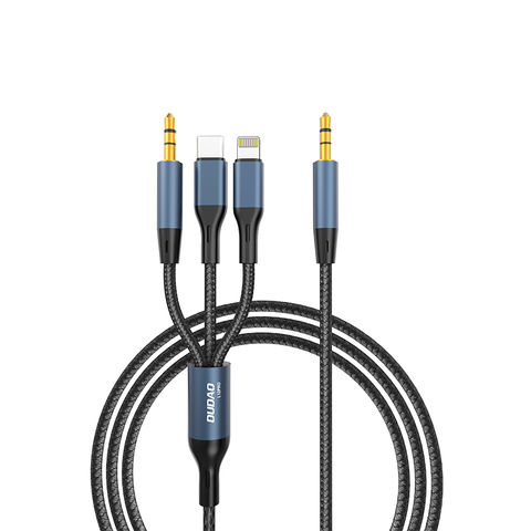 Image of DUDAO L12Pro 3in1 USB cable 1 m USB C Grey