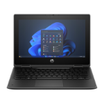 HP Fortis Flip G1i Intel® N N250 Hybrid (2-in-1) 11.6" Touchscreen HD 4 GB LPDDR5-SDRAM 128 GB UFS Wi-Fi 6E (802.11ax) Windows 11 Pro Black