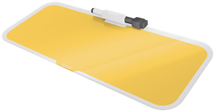 Photos - Dry Erase Board / Flipchart LEITZ 52690019 desk pad Glass Yellow 