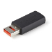 StarTech.com Adaptador Bloqueador USB de Datos – Adaptador USB Macho a Hembra de Carga Solamente – Sin Datos - Solo de Carga para Tablet o Teléfono Móvil – Adaptador Protector USB de Bloqueo de Datos