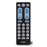 Hama 00221051 remote control IR Wireless AV receiver, MP3/MP4 player, TV, VCR Press buttons