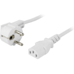 Deltaco DEL-111V power cable White 5 m CEE7/7 IEC C13