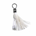 Wk WDC-011 MICRO WHITE TASSEL RING CHARGING CBL WK