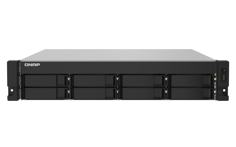 Image of QNAP TS-832PXU-RP NAS Rack (2U) Ethernet LAN Aluminium, Black AL324