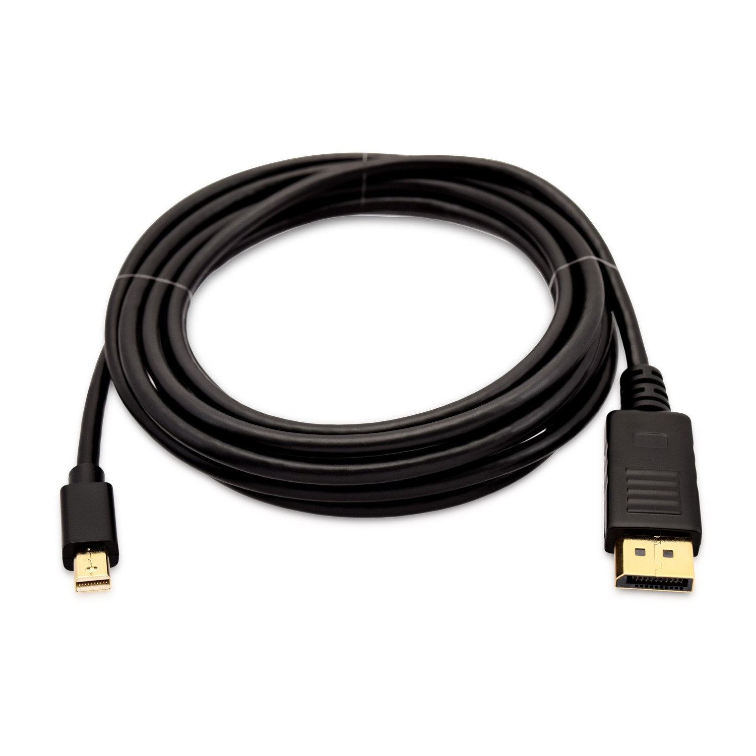 Image of V7 Black Video Cable Mini DisplayPort Male to DisplayPort Male 3m 10ft