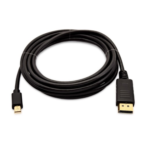 V7 Black Video Cable Mini DisplayPort Male to DisplayPort Male 3m 10ft