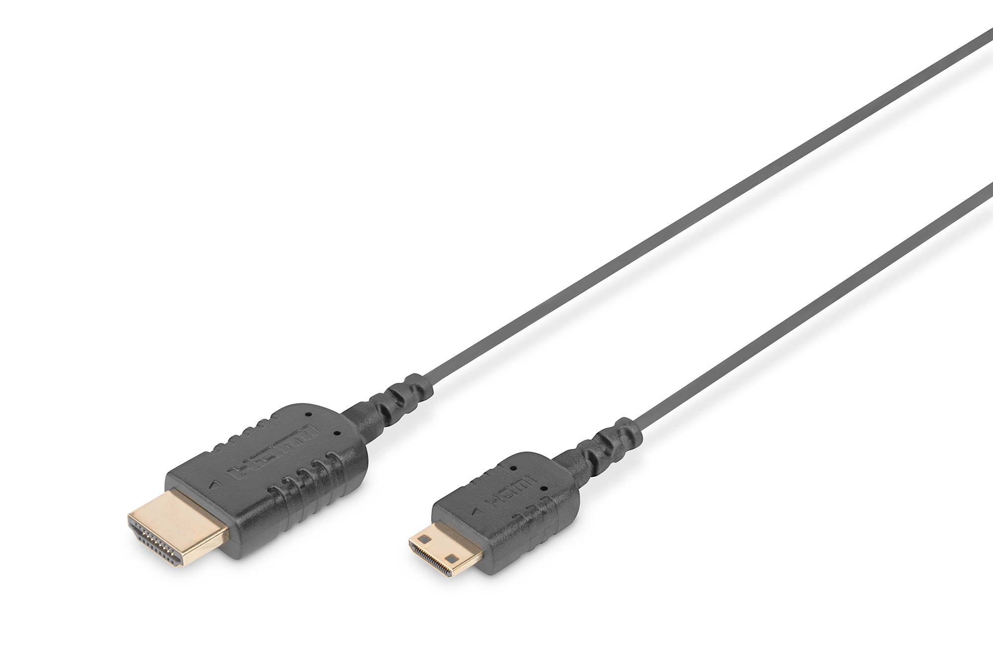 Photos - Cable (video, audio, USB) Digitus HDMI High Speed connection cable, type C- A, HighFlex DB-330121-02 