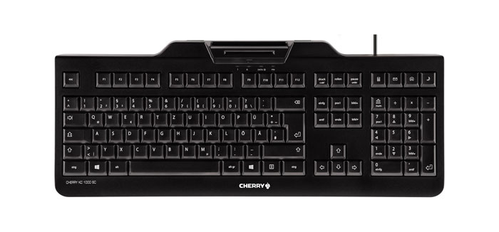 Image of CHERRY KC 1000 SC keyboard USB QWERTZ Swiss Black