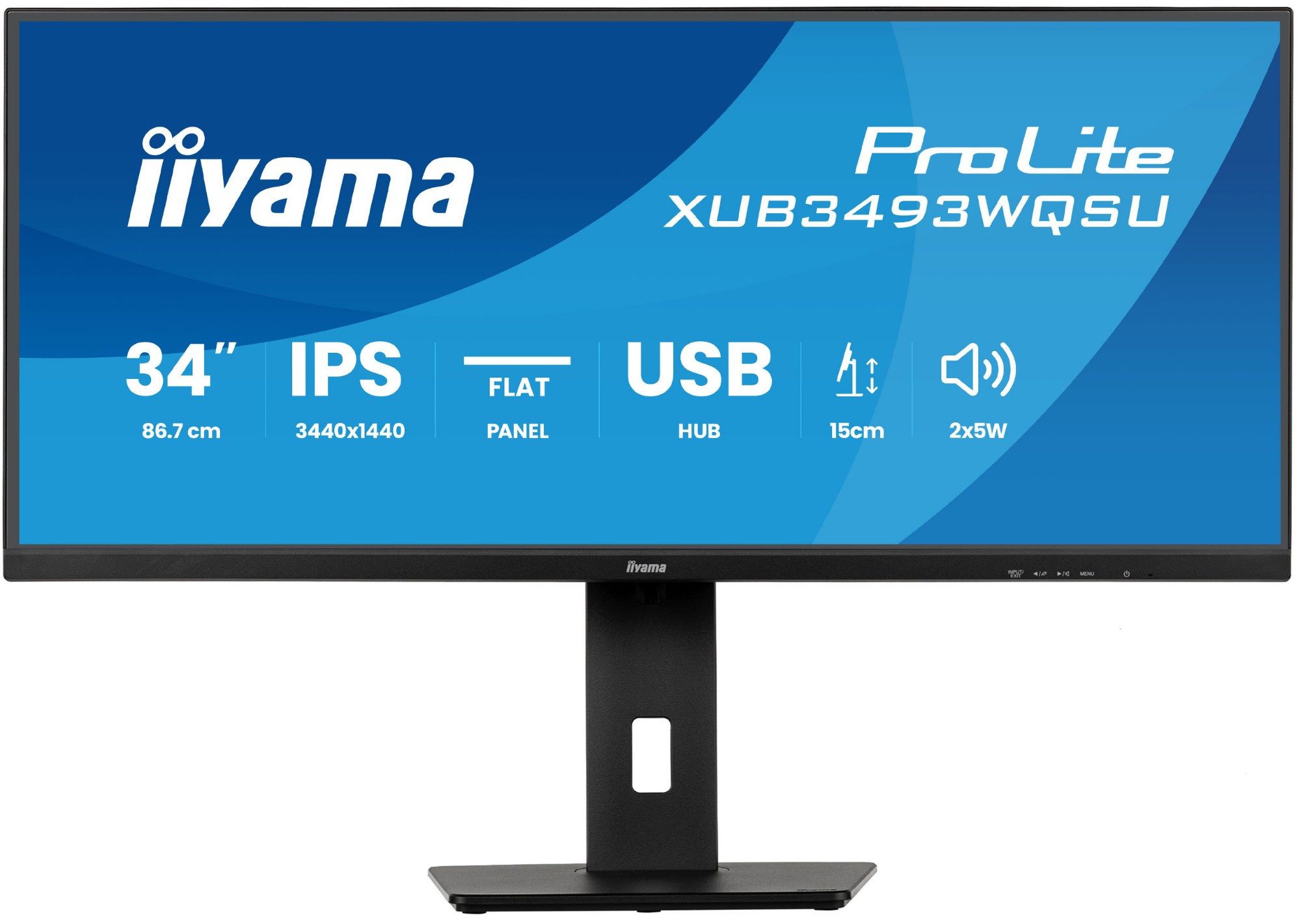 iiyama ProLite XUB3493WQSU-B6 computer monitor 86.4 cm (34\") 1440