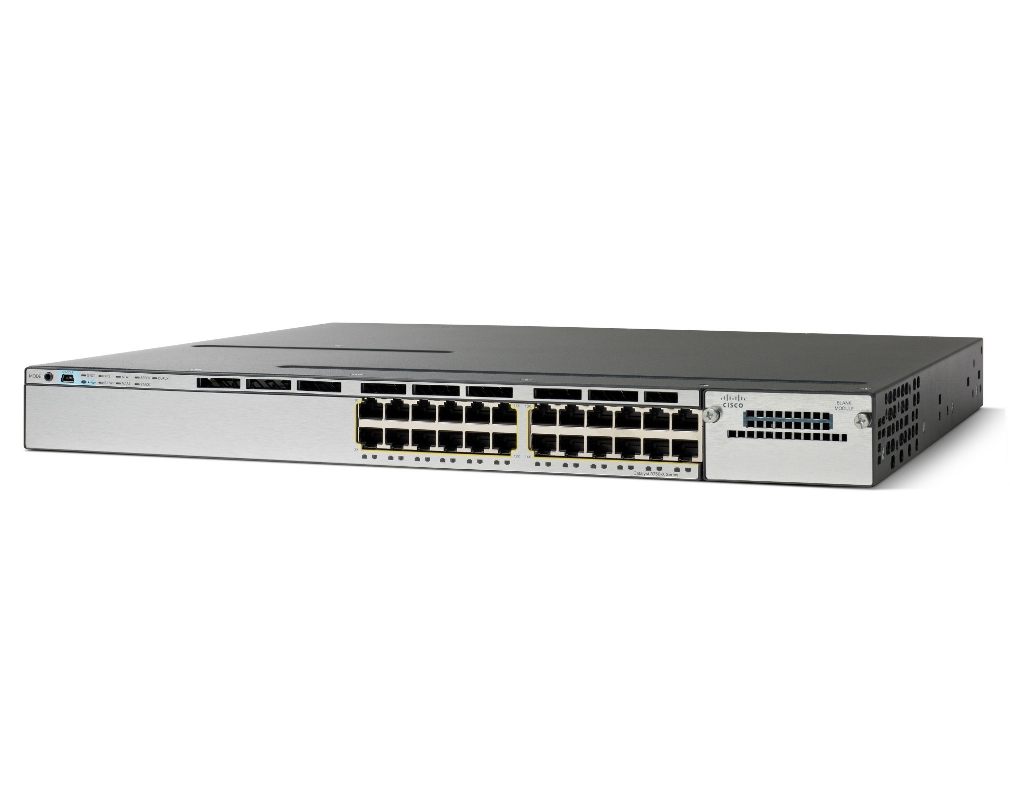 Cisco WS-C3750X-24T-E-RF 24-Port 1U Network Switch