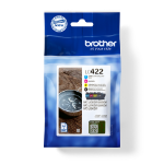 Brother LC-422VAL Ink cartridge multi pack Bk,C,M,Y, 4x550 pages Pack=4 for Brother MFC-J 5340