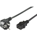 Microconnect PE0771901 power cable Black 1 m Power plug type E+F C19 coupler
