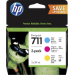 HP P2V32A/711 Ink cartridge multi pack C,M,Y 29ml Pack=3 for HP DesignJet T 520