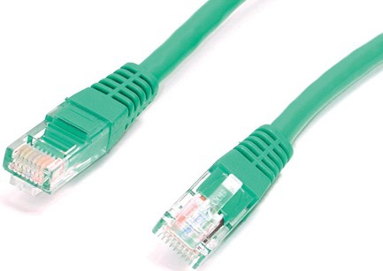 Cables Direct 10m CAT-5e networking cable Green Cat5
