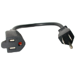 StarTech.com PAC101 power cable Black 12" (0.304 m) NEMA 5-15P NEMA 5-15R