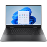 HP ENVY x360 15-eu0005na 5700U Hybrid (2-in-1) 39.6 cm (15.6") Touchscreen Full HD AMD Ryzen™ 7 16 GB DDR4-SDRAM 512 GB SSD Wi-Fi 6 (802.11ax) Windows 11 Home Black