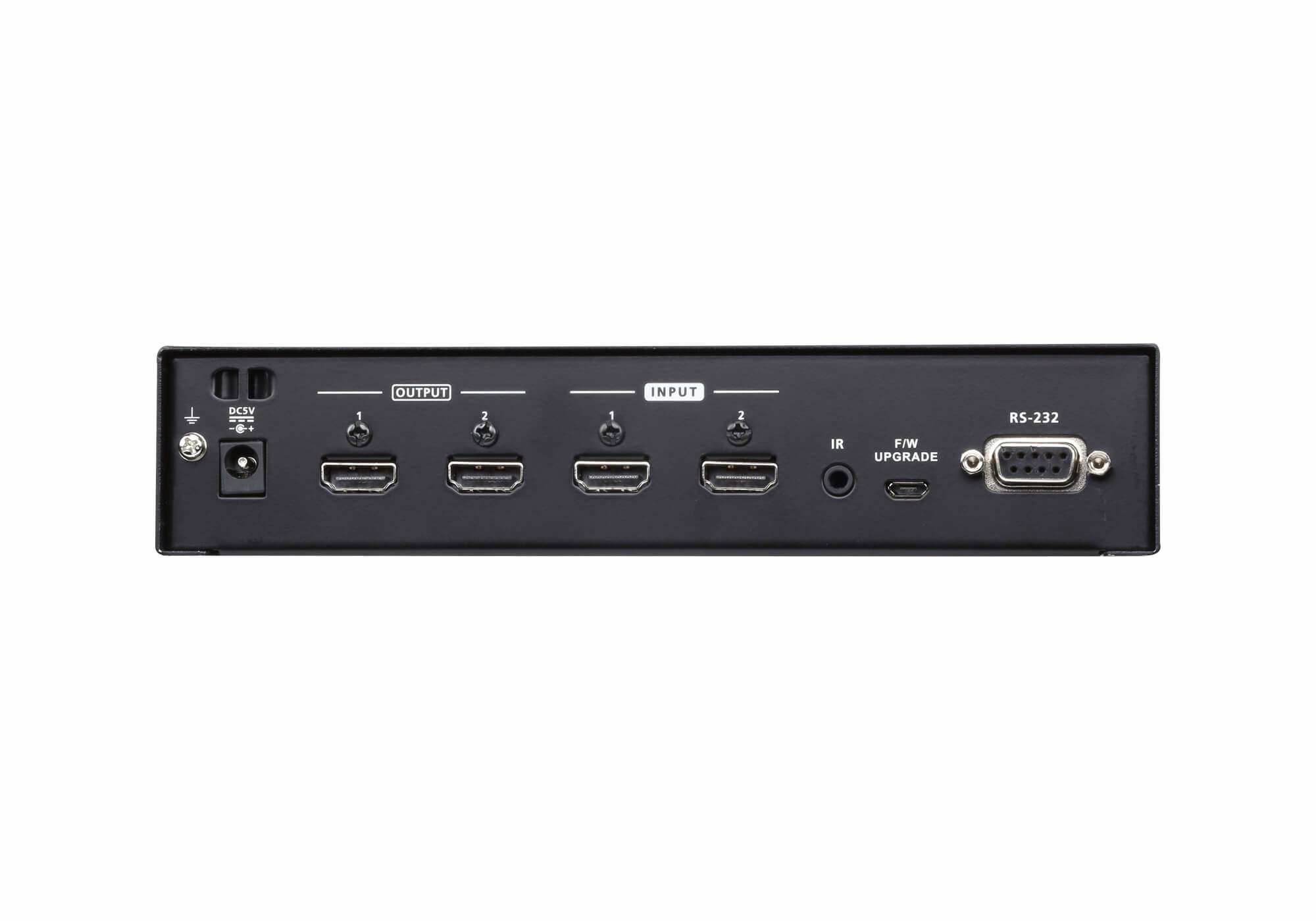 Photos - KVM Switch ATEN VM0202H  Rack mounting Black 