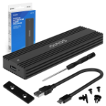 Savio AK-84 storage drive enclosure SSD enclosure Black M.2