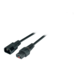 EFB Elektronik EK601SW.1 electriciteitssnoer Zwart 1 m C14 stekker C13 stekker