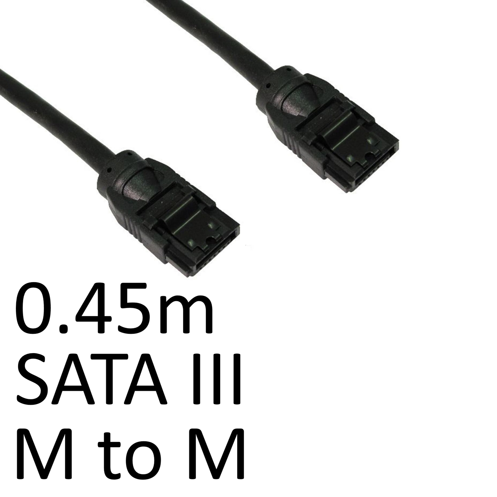 Image of TARGET Locking SATA III (M) to Locking SATA III (M) 0.45m Black...