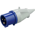 Cablenet Commando Plug 16Amp Single Phase (2P+E) Blue 230v