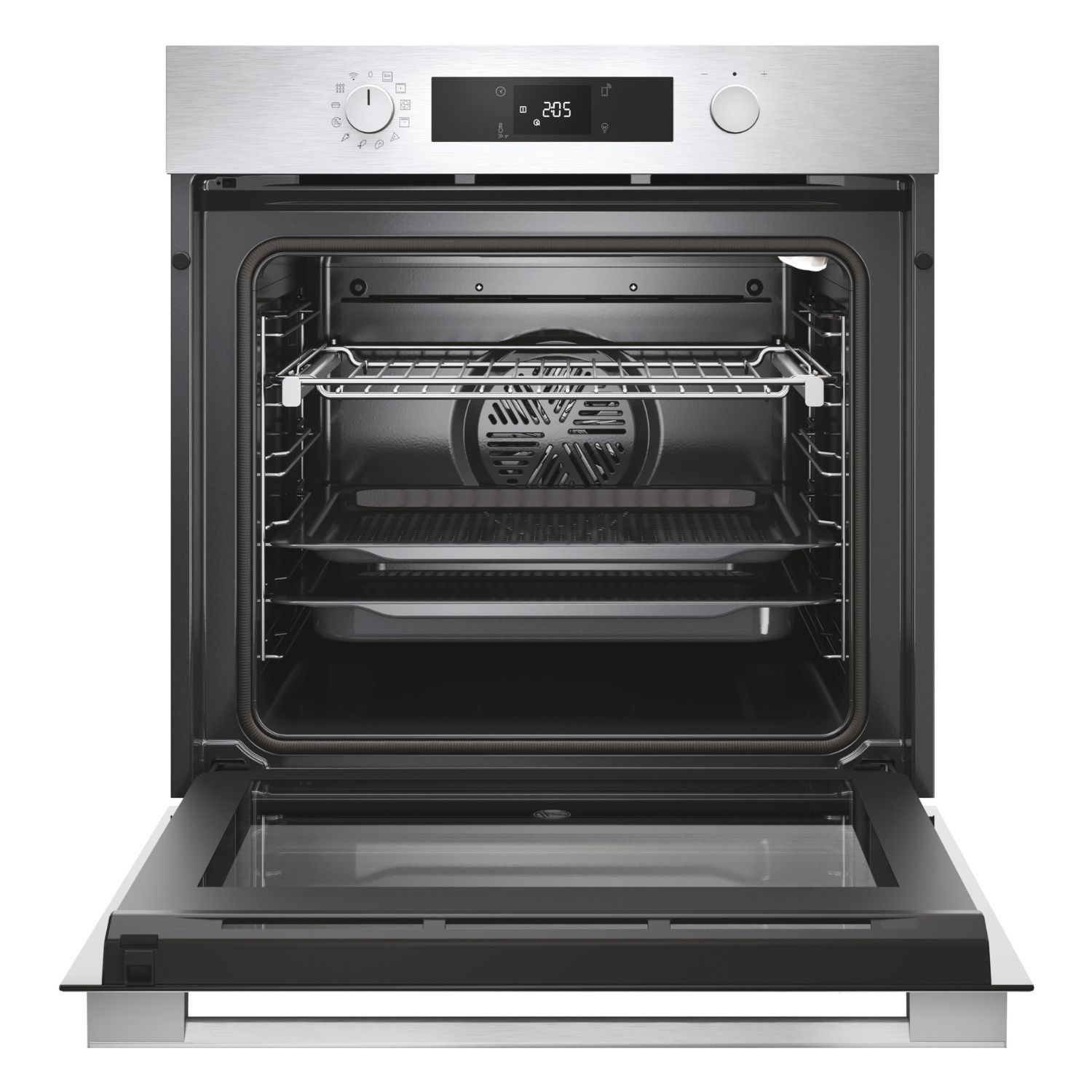 Hoover Electric Multifunction Single Oven - Stainless Steel & Blac