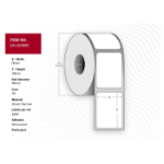 Capture CA-LB3081 printer label White