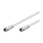 Goobay AKF 1000 10.0m coaxial cable 10 m F White