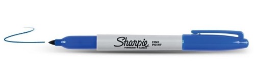 Sharpie Fine Point permanent marker Blue Fine tip
