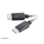 Akasa AK-CBDP01-20BK DisplayPort cable 2 m Black