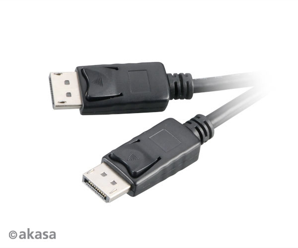 Image of Akasa AK-CBDP01-20BK DisplayPort cable 2 m Black