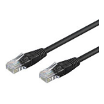 Goobay CAT 6-1500 UTP Black 15m networking cable