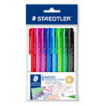 Staedtler 42335MPB8 ballpoint pen Black, Blue, Green, Magenta, Red, Violet Clip-on retractable ballpoint pen 8 pc(s)