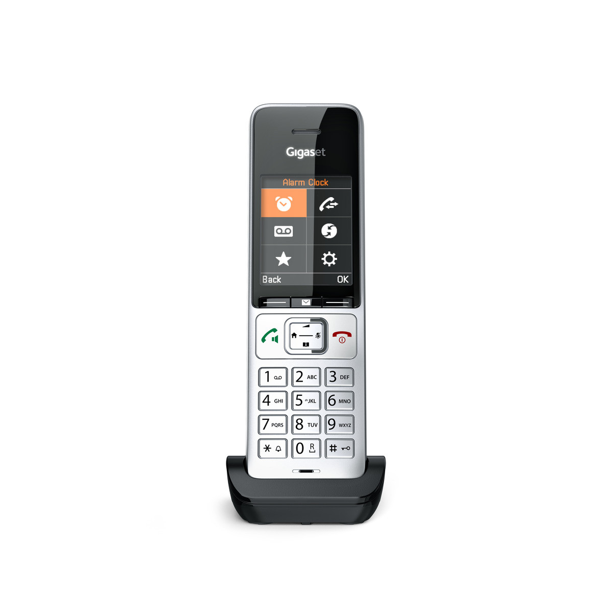 Image of Gigaset COMFORT 500HX Analog/DECT telephone Caller ID Black, Silver