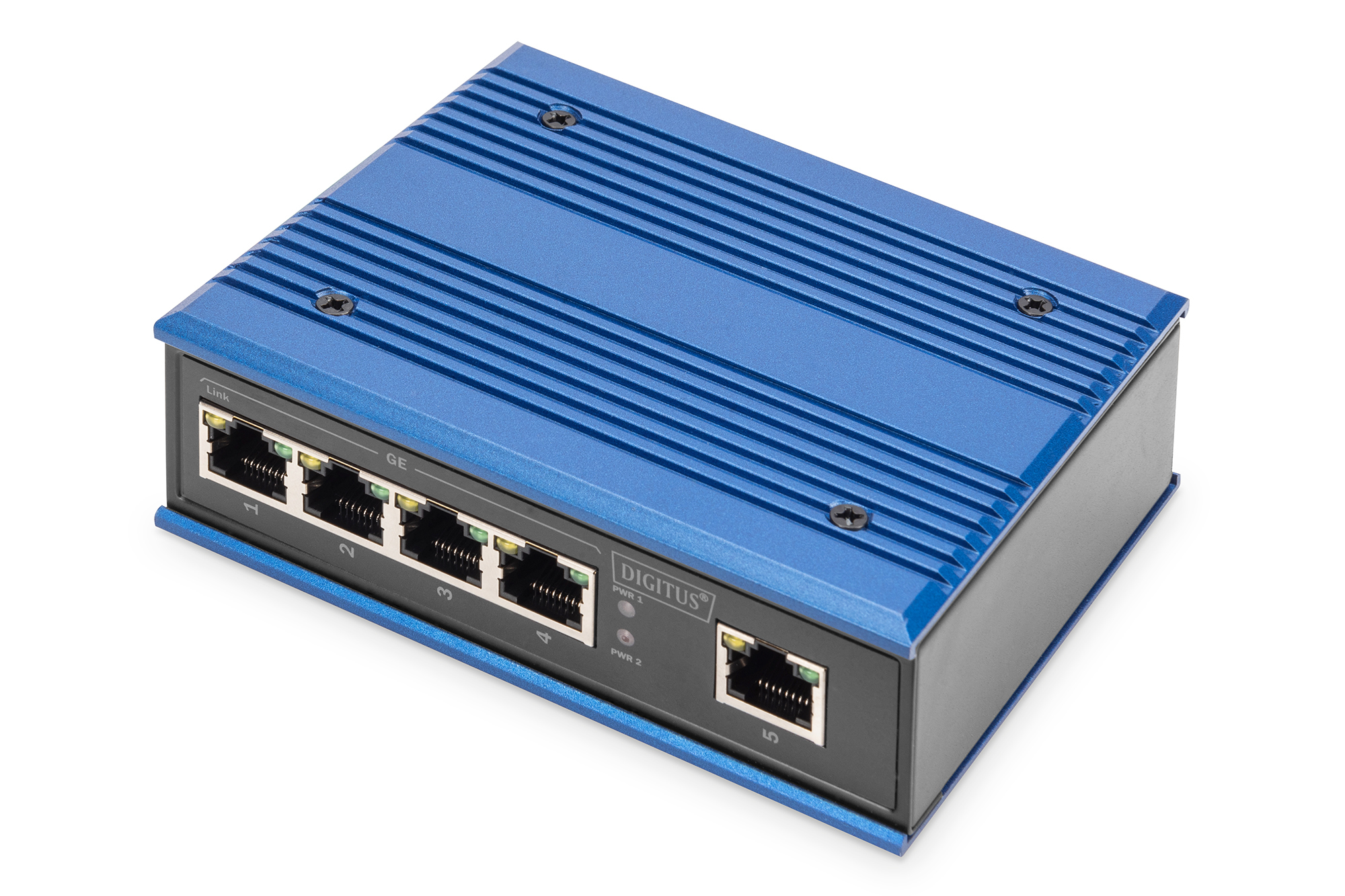 Digitus 4 port gigabit network switch, industrial, unmanaged, 1 RJ45 uplink
