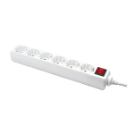 LogiLink LPS202 power extension 1.5 m 6 AC outlet(s) White