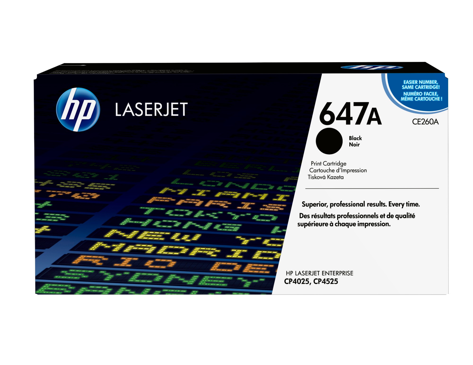 HP CE260A/647A Toner cartridge black, 8.5K pages ISO/IEC 19798 for HP CLJ CM 4540/CP 4025/CP 4520
